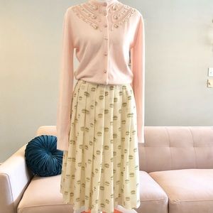 Vintage Oscar dela Renta silk skirt